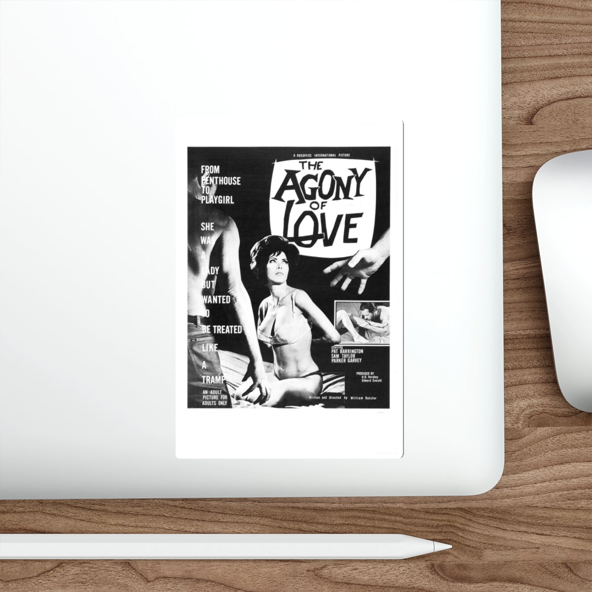THE AGONY OF LOVE 1966 Movie Poster STICKER Vinyl Die-Cut Decal-The Sticker Space
