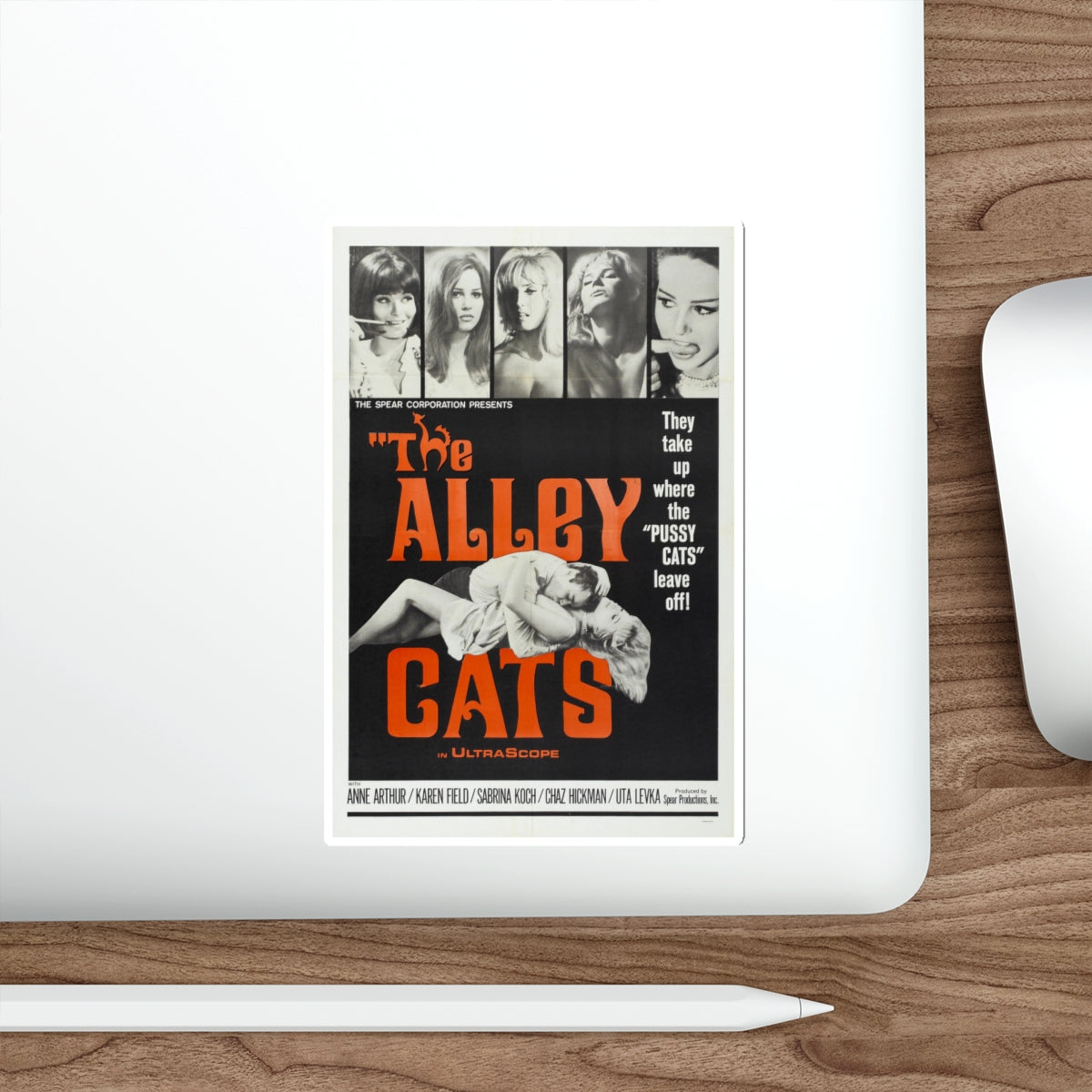 THE ALLEY CATS 1966 Movie Poster STICKER Vinyl Die-Cut Decal-The Sticker Space