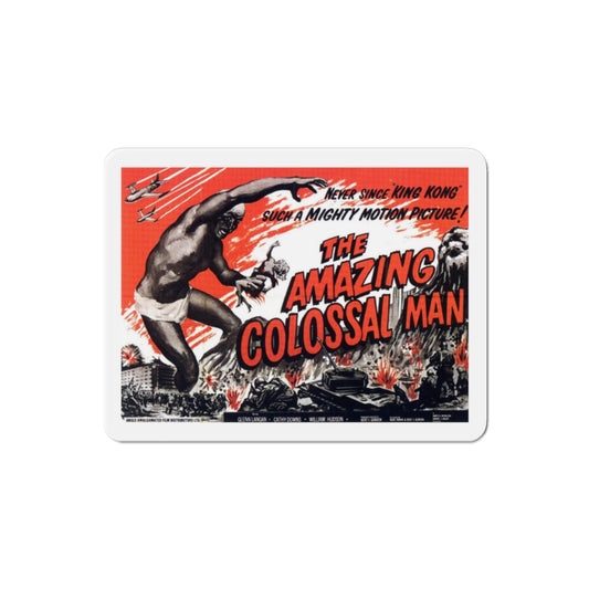 The Amazing Colossal Man 1957 Movie Poster Die-Cut Magnet-2 Inch-The Sticker Space
