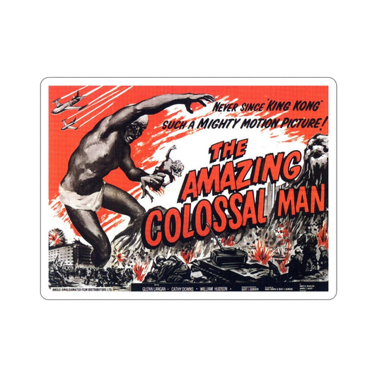 The Amazing Colossal Man 1957 Movie Poster STICKER Vinyl Die-Cut Decal-6 Inch-The Sticker Space