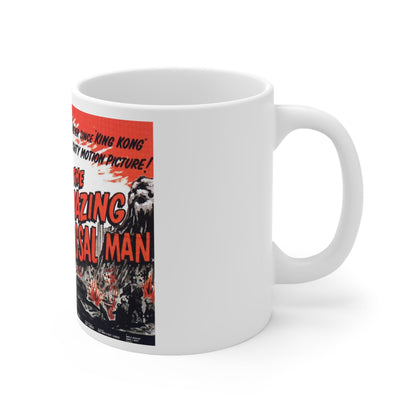 The Amazing Colossal Man 1957 Movie Poster - White Coffee Cup 11oz-11oz-The Sticker Space