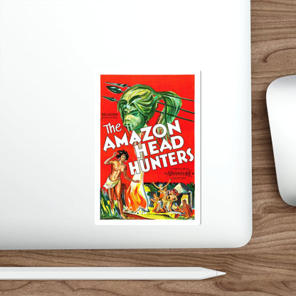 THE AMAZON HEAD HUNTERS 1932 Movie Poster STICKER Vinyl Die-Cut Decal-The Sticker Space