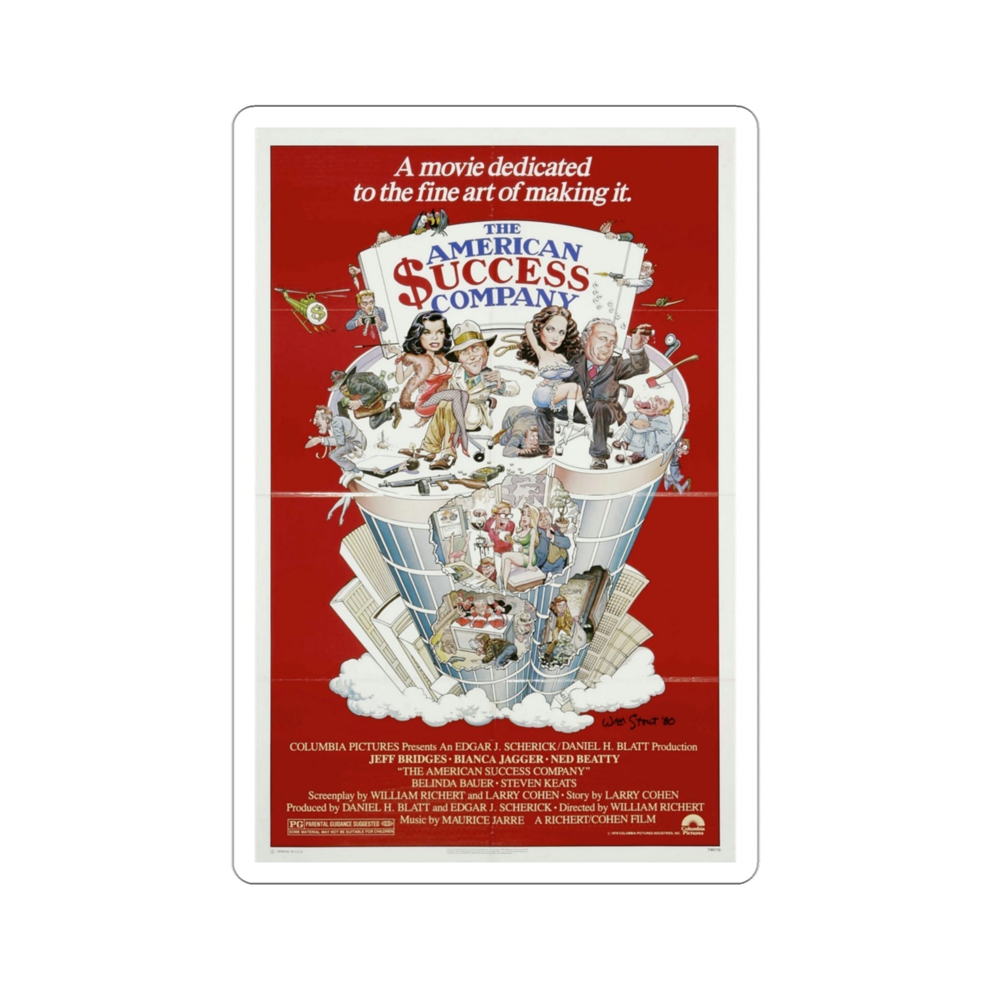 The American Success Company 1980 Movie Poster STICKER Vinyl Die-Cut Decal-3 Inch-The Sticker Space