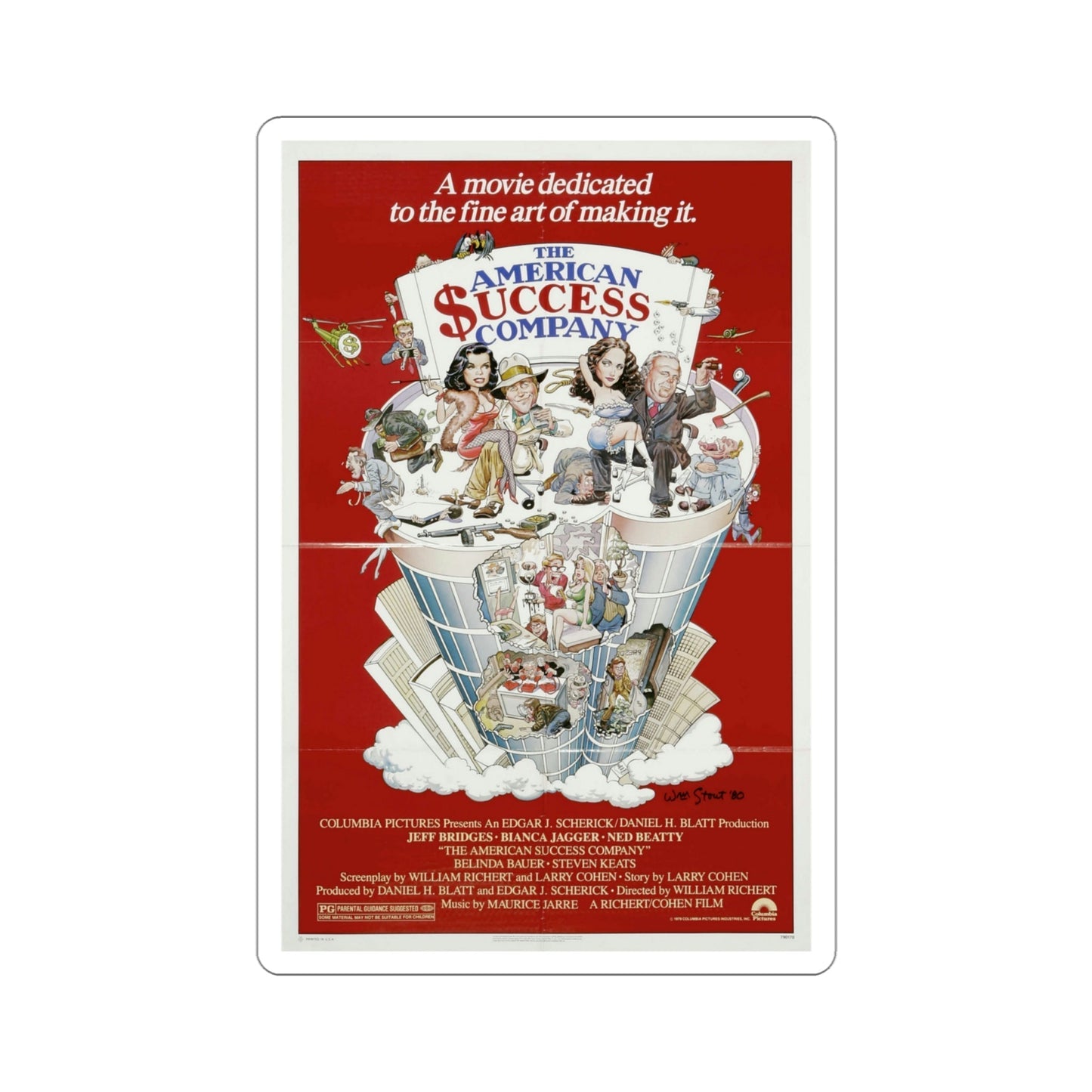 The American Success Company 1980 Movie Poster STICKER Vinyl Die-Cut Decal-4 Inch-The Sticker Space