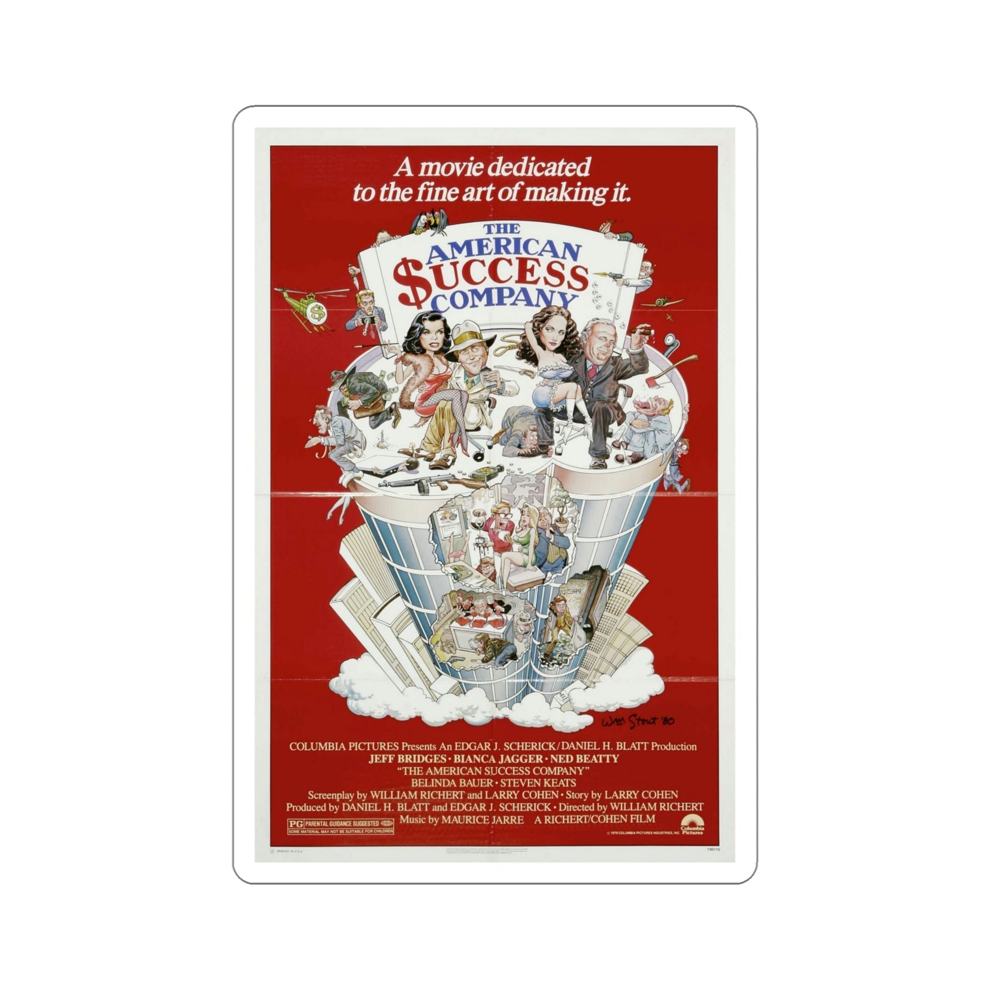 The American Success Company 1980 Movie Poster STICKER Vinyl Die-Cut Decal-5 Inch-The Sticker Space