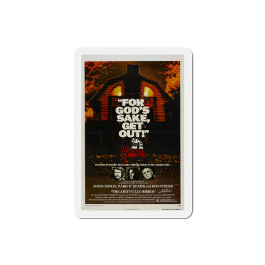 The Amityville Horror 1979 Movie Poster Die-Cut Magnet-2" x 2"-The Sticker Space