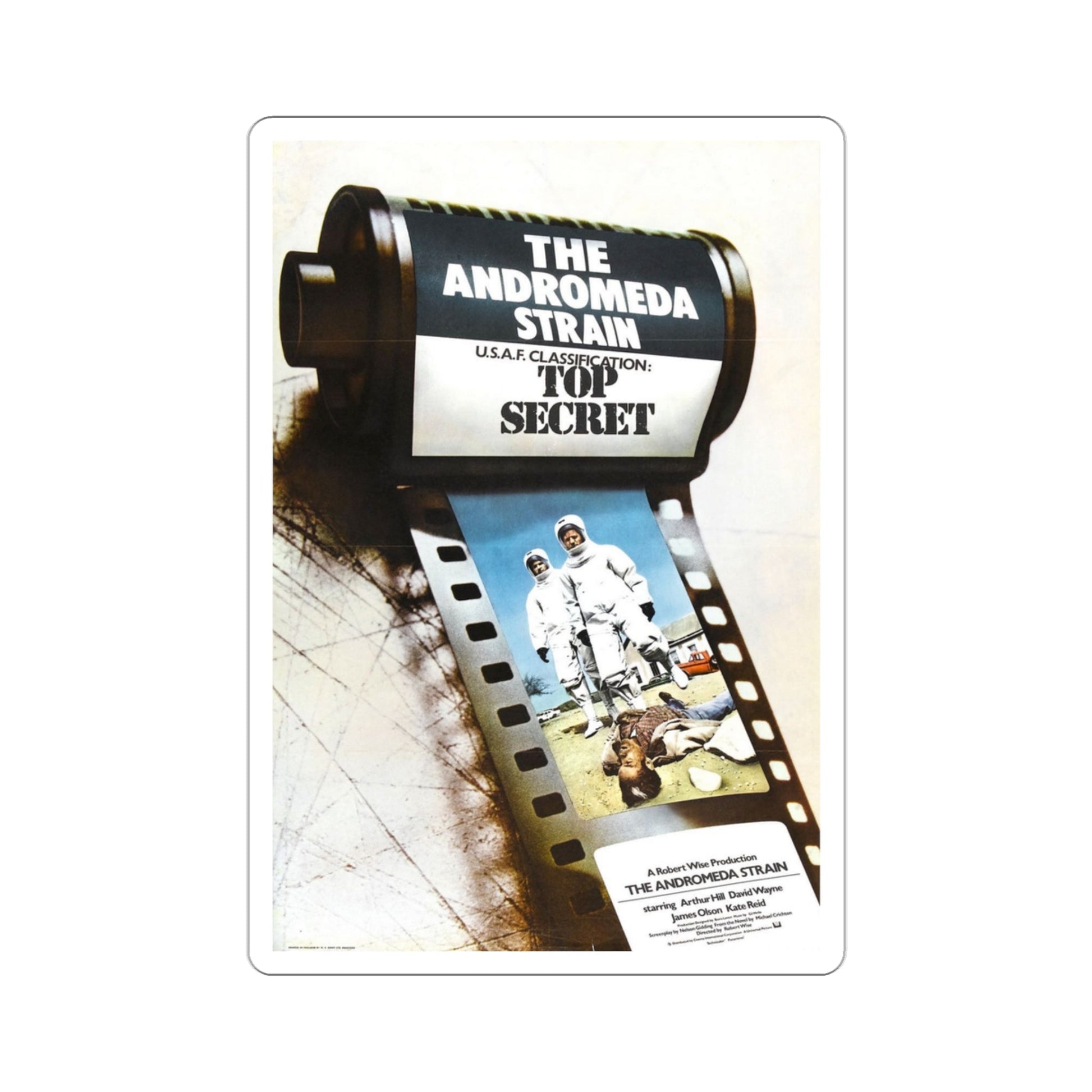 The Andromeda Strain 1971 Movie Poster STICKER Vinyl Die-Cut Decal-3 Inch-The Sticker Space