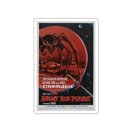 THE ANGRY RED PLANET 1959 Movie Poster STICKER Vinyl Die-Cut Decal-White-The Sticker Space