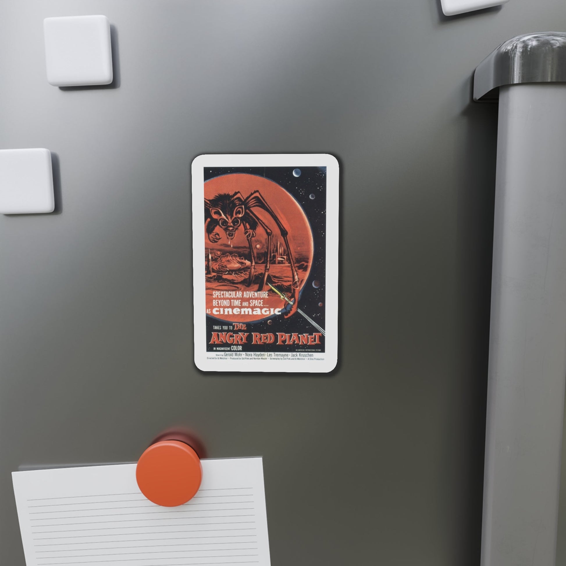 The Angry Red Planet 1960 Movie Poster Die-Cut Magnet-The Sticker Space