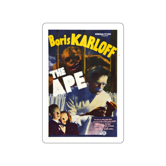 THE APE 1940 Movie Poster STICKER Vinyl Die-Cut Decal-White-The Sticker Space