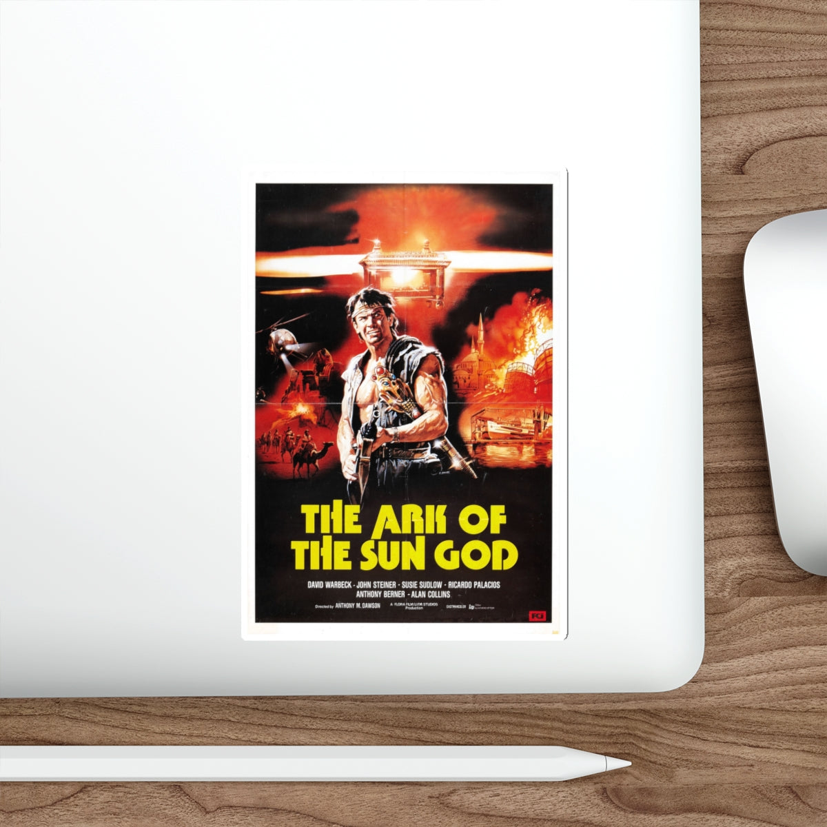 THE ARK OF THE SUN GOD 1984 Movie Poster STICKER Vinyl Die-Cut Decal-The Sticker Space