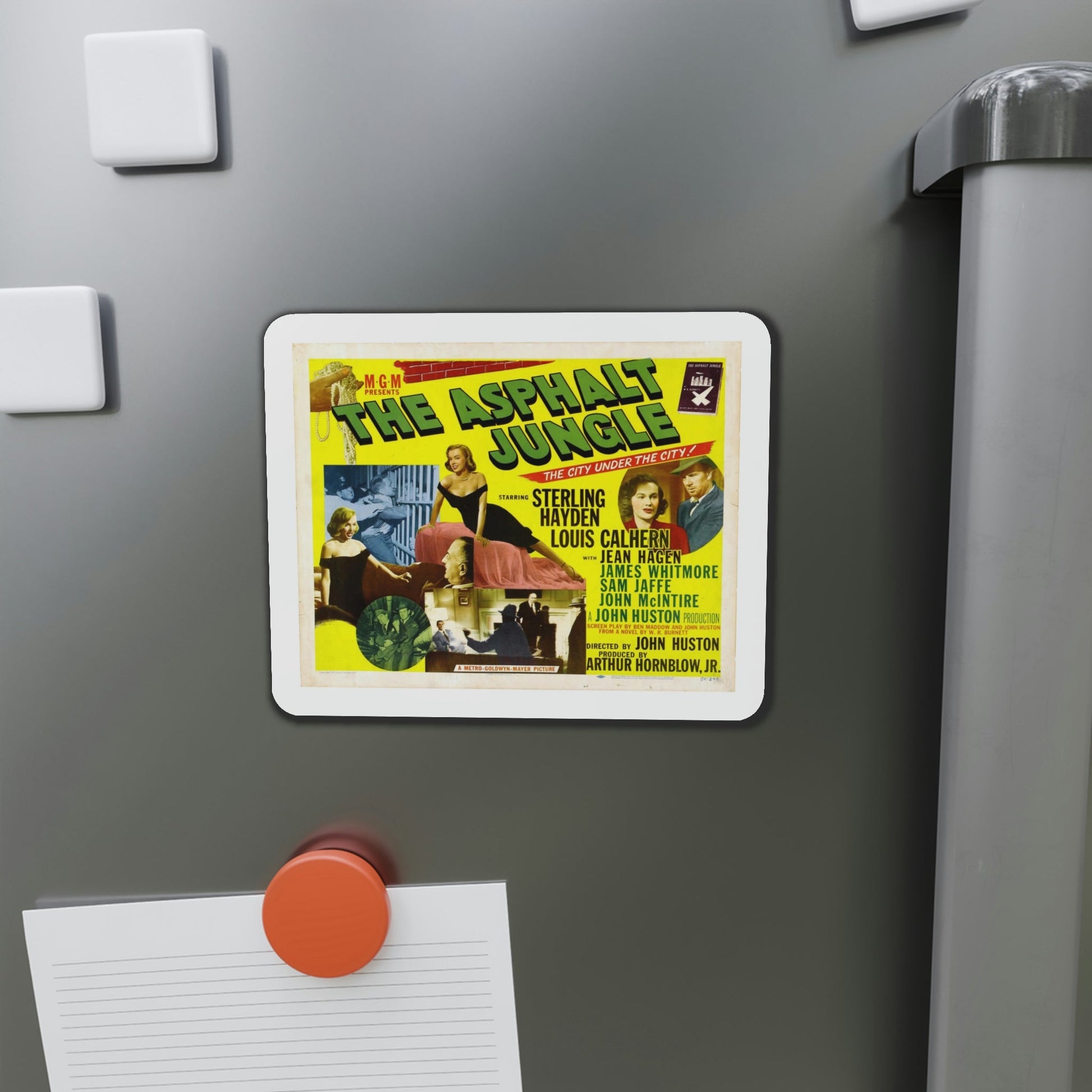 The Asphalt Jungle 1950 v2 Movie Poster Die-Cut Magnet-The Sticker Space