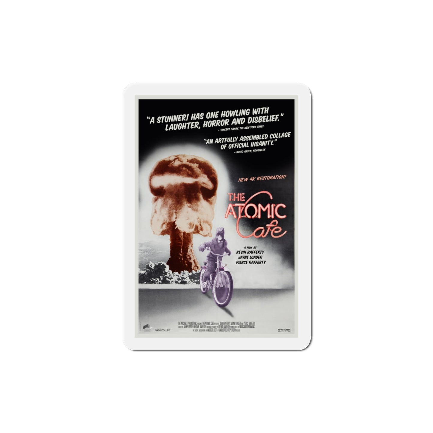 The Atomic Cafe 1982 Movie Poster Die-Cut Magnet-3" x 3"-The Sticker Space