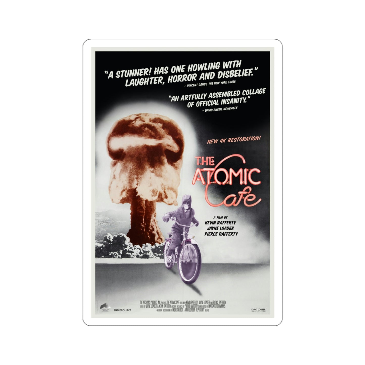 The Atomic Cafe 1982 Movie Poster STICKER Vinyl Die-Cut Decal-3 Inch-The Sticker Space