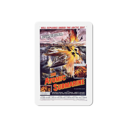 The Atomic Submarine 1959 Movie Poster Die-Cut Magnet-2 Inch-The Sticker Space