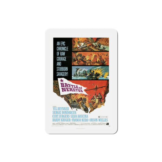 The Battle of Neretva 1971 Movie Poster Die-Cut Magnet-2" x 2"-The Sticker Space