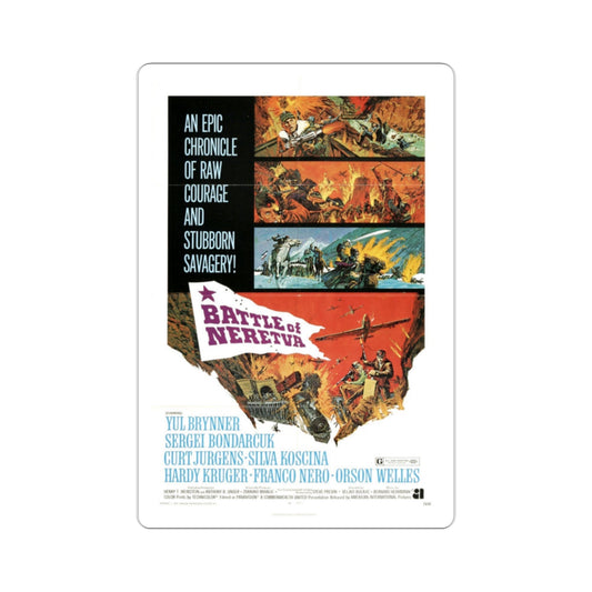 The Battle of Neretva 1971 Movie Poster STICKER Vinyl Die-Cut Decal-2 Inch-The Sticker Space