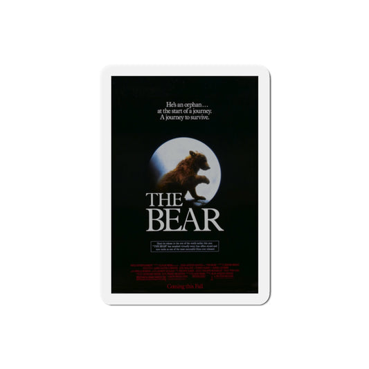 The Bear 1989 Movie Poster Die-Cut Magnet-2" x 2"-The Sticker Space