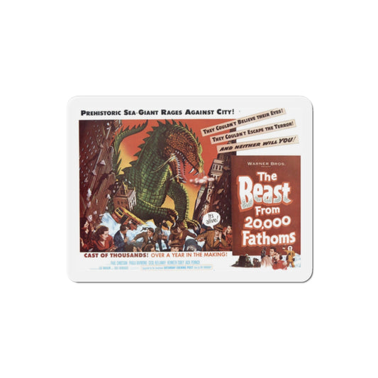 The Beast from 20000 Fathoms 1953 Movie Poster Die-Cut Magnet-2 Inch-The Sticker Space