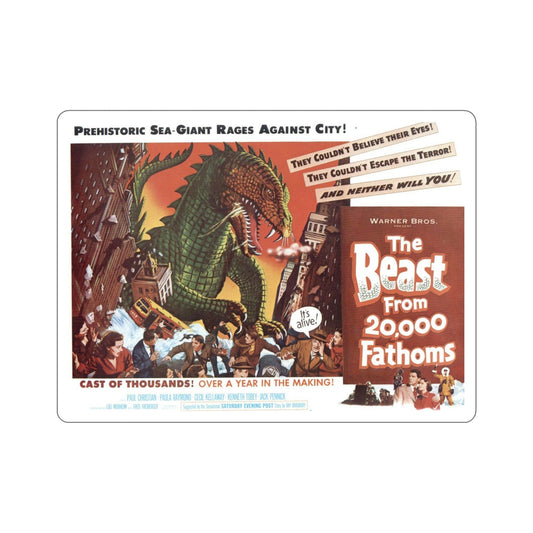 The Beast from 20000 Fathoms 1953 Movie Poster STICKER Vinyl Die-Cut Decal-6 Inch-The Sticker Space
