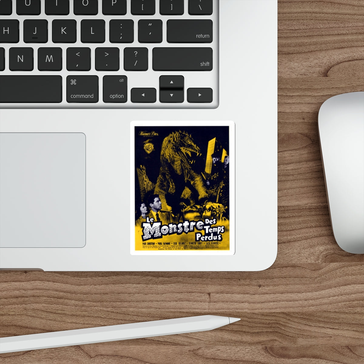 THE BEAST FROM 20,000 FATHOMS (FRENCH) 1953 Movie Poster STICKER Vinyl Die-Cut Decal-The Sticker Space