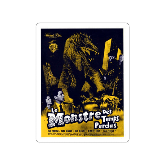 THE BEAST FROM 20,000 FATHOMS (FRENCH) 1953 Movie Poster STICKER Vinyl Die-Cut Decal-White-The Sticker Space