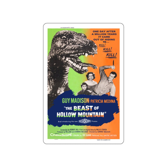 THE BEAST OF HOLLOW MOUNTAIN (2) 1956 Movie Poster STICKER Vinyl Die-Cut Decal-White-The Sticker Space
