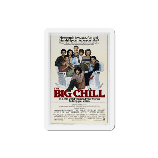 The Big Chill 1983 Movie Poster Die-Cut Magnet-2" x 2"-The Sticker Space