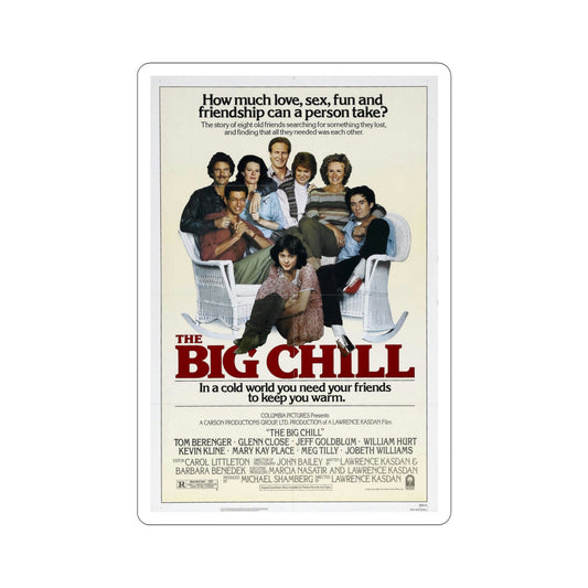 The Big Chill 1983 Movie Poster STICKER Vinyl Die-Cut Decal-6 Inch-The Sticker Space