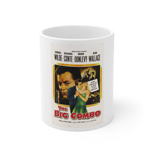 The Big Combo 1955 Movie Poster - White Coffee Cup 11oz-11oz-The Sticker Space