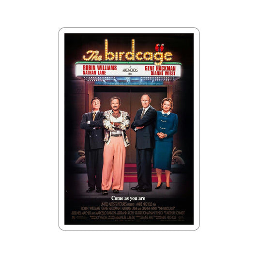 The Birdcage 1996 Movie Poster STICKER Vinyl Die-Cut Decal-6 Inch-The Sticker Space