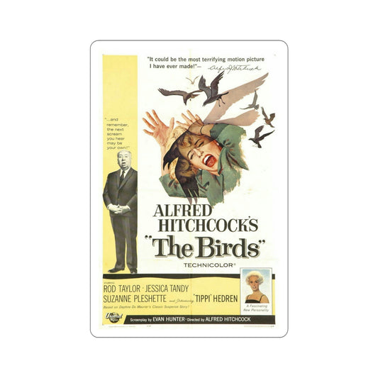 The Birds 1963 Movie Poster STICKER Vinyl Die-Cut Decal-6 Inch-The Sticker Space