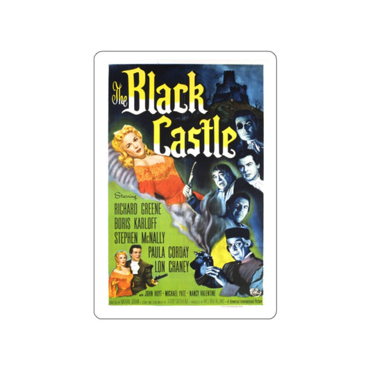 THE BLACK CASTLE 1952 Movie Poster STICKER Vinyl Die-Cut Decal-White-The Sticker Space