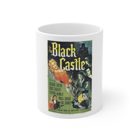 The Black Castle 1952 Movie Poster - White Coffee Cup 11oz-11oz-The Sticker Space