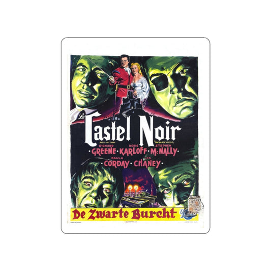THE BLACK CASTLE (BELGIAN) 1952 Movie Poster STICKER Vinyl Die-Cut Decal-White-The Sticker Space