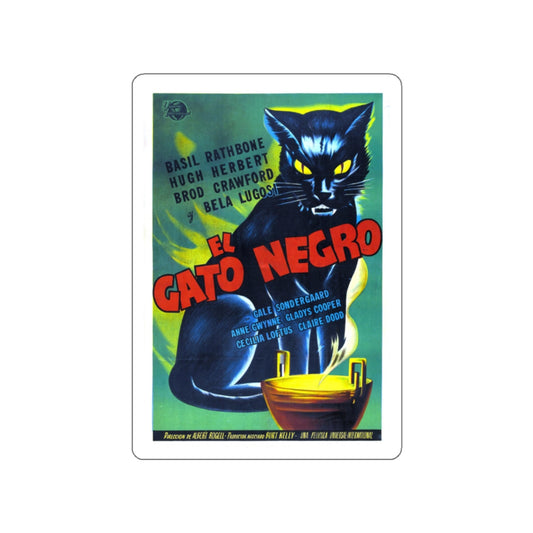 THE BLACK CAT 1941 Movie Poster STICKER Vinyl Die-Cut Decal-White-The Sticker Space