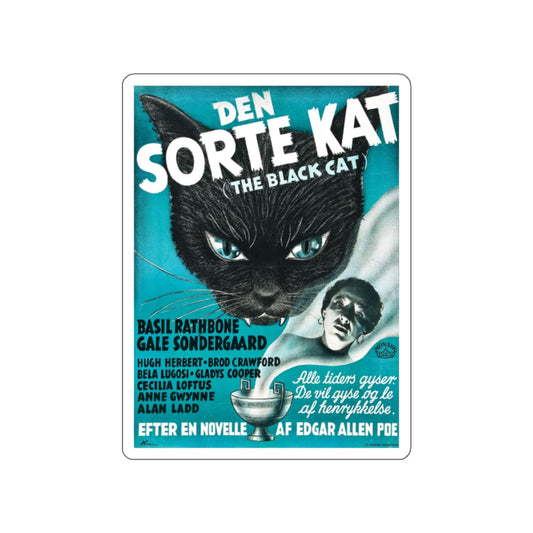 THE BLACK CAT (2) 1941 Movie Poster STICKER Vinyl Die-Cut Decal-White-The Sticker Space