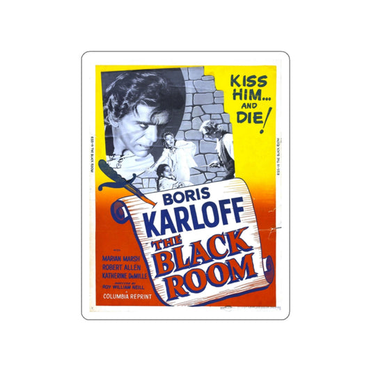 THE BLACK ROOM 1935 Movie Poster STICKER Vinyl Die-Cut Decal-White-The Sticker Space