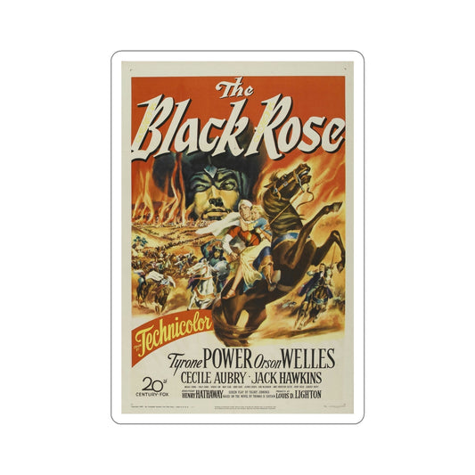 The Black Rose 1950 Movie Poster STICKER Vinyl Die-Cut Decal-6 Inch-The Sticker Space