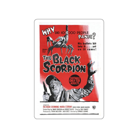 THE BLACK SCORPION (2) 1957 Movie Poster STICKER Vinyl Die-Cut Decal-White-The Sticker Space