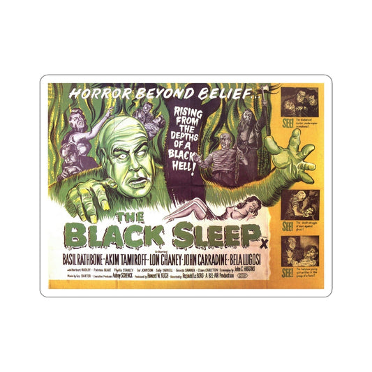 The Black Sleep 1956 Movie Poster STICKER Vinyl Die-Cut Decal-6 Inch-The Sticker Space