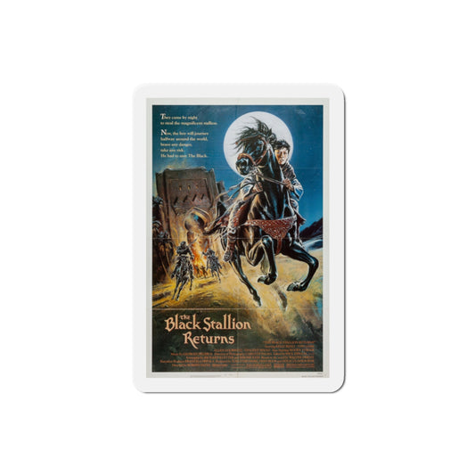 The Black Stallion Returns 1983 Movie Poster Die-Cut Magnet-2" x 2"-The Sticker Space