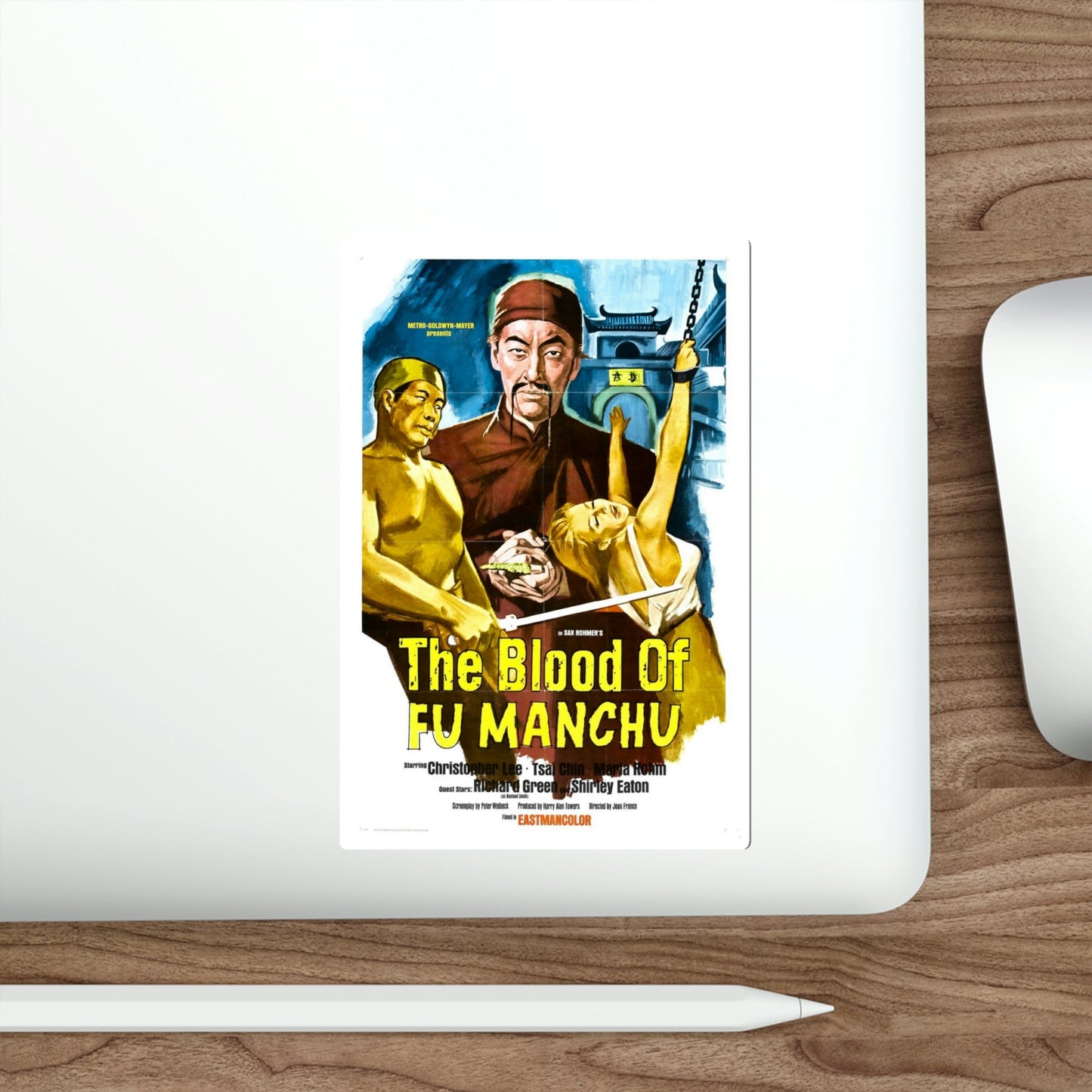 The Blood of Fu Manchu 1969 Movie Poster STICKER Vinyl Die-Cut Decal-The Sticker Space