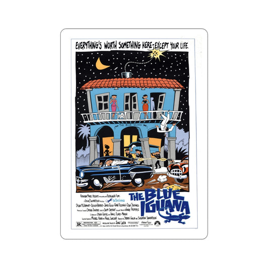 The Blue Iguana 1988 Movie Poster STICKER Vinyl Die-Cut Decal-6 Inch-The Sticker Space