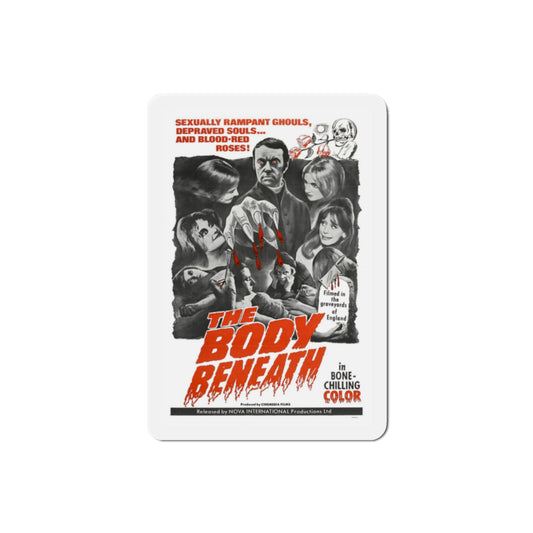 The Body Beneath 1970 Movie Poster Die-Cut Magnet-2" x 2"-The Sticker Space