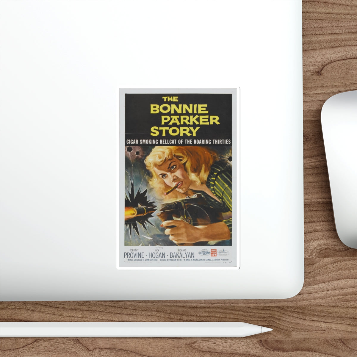 THE BONNIE PARKER STORY 1958 Movie Poster STICKER Vinyl Die-Cut Decal-The Sticker Space