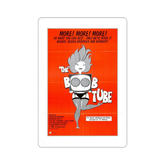 The Boob Tube 1975 Movie Poster STICKER Vinyl Die-Cut Decal-6 Inch-The Sticker Space