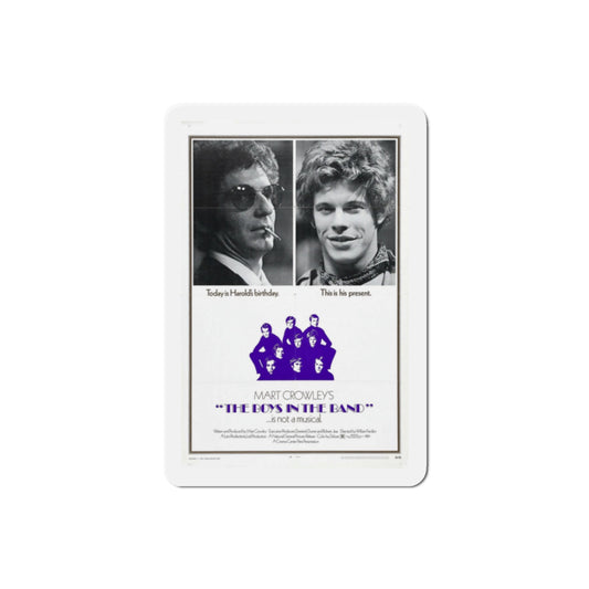 The Boys in the Band 1970 Movie Poster Die-Cut Magnet-2" x 2"-The Sticker Space
