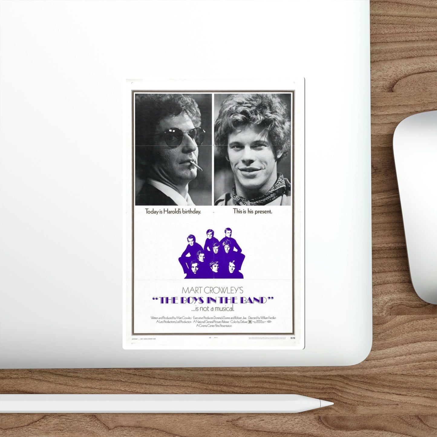 The Boys in the Band 1970 Movie Poster STICKER Vinyl Die-Cut Decal-The Sticker Space