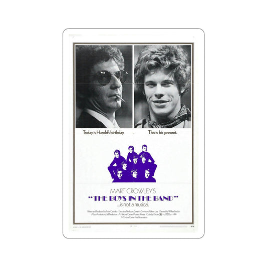 The Boys in the Band 1970 Movie Poster STICKER Vinyl Die-Cut Decal-6 Inch-The Sticker Space